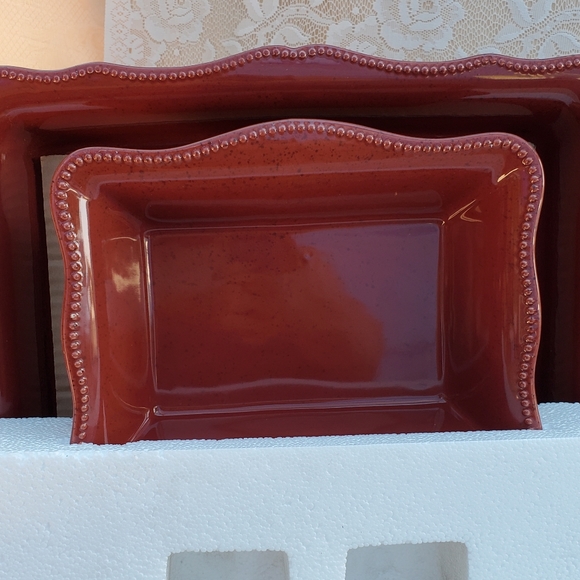 Stoneware small casserole Bakeware 10 x 8 x 2.6 NWOT Oven Microwave Freezer safe - Picture 10 of 11